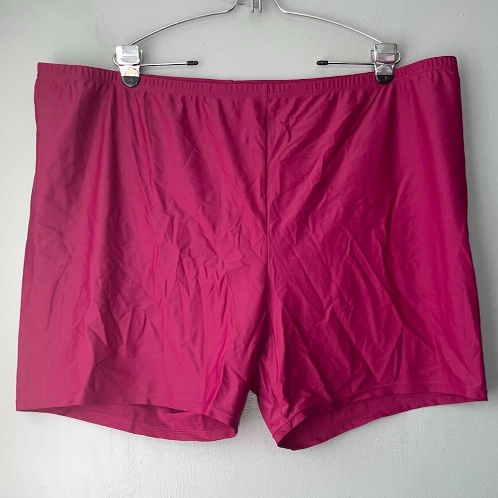 Swimsuits for All Aqua Belle Plus Size 34 Pink Swim Short Bottom Resort Vacation